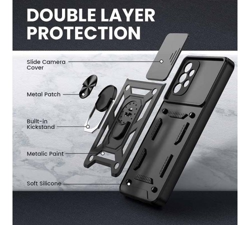 Ударостійкий чохол Camshield Serge Ring для Samsung Galaxy A33 5G Чорний Ударостійкий чохол Camshield Serge Ring для Samsung Galaxy A33 5G Чорний