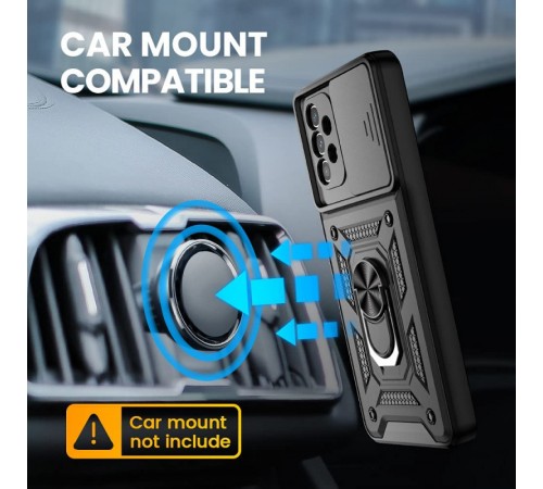 Ударостійкий чохол Camshield Serge Ring для Samsung Galaxy A33 5G Чорний Ударостійкий чохол Camshield Serge Ring для Samsung Galaxy A33 5G Чорний