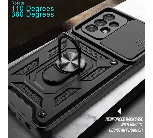 Ударостійкий чохол Camshield Serge Ring для Samsung Galaxy A33 5G Чорний Ударостійкий чохол Camshield Serge Ring для Samsung Galaxy A33 5G Чорний