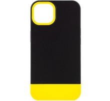 Чохол TPU+PC Bichromatic для Apple iPhone 13 (6.1") Black / Yellow