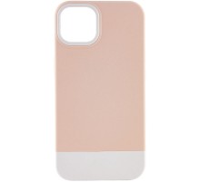 Чохол TPU+PC Bichromatic для Apple iPhone 13 (6.1") Grey-beige / White