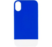 Чохол TPU+PC Bichromatic для Apple iPhone XR (6.1") Navy Blue / White