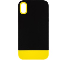 Чохол TPU+PC Bichromatic для Apple iPhone X / XS (5.8") Black / Yellow