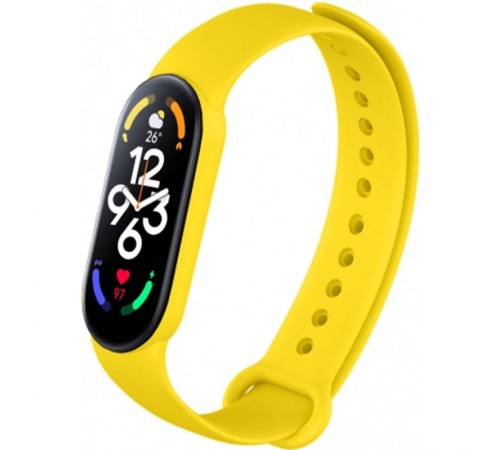 Силіконовий ремінець для Xiaomi Mi Band 7 Жовтий / Neon Yellow