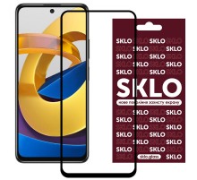 Захисне скло SKLO 3D для Xiaomi Poco M4 Pro 4G Чорний