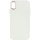 TPU чохол Bonbon Metal Style для Apple iPhone XS Max (6.5") Білий / White
