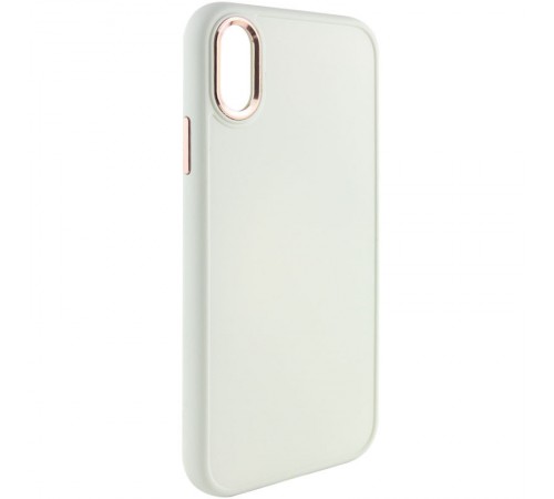 TPU чохол Bonbon Metal Style для Apple iPhone XS Max (6.5") Білий / White TPU чохол Bonbon Metal Style для Apple iPhone XS Max (6.5") Білий / White