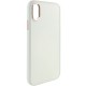 TPU чохол Bonbon Metal Style для Apple iPhone XS Max (6.5") Білий / White