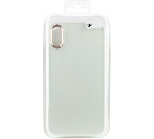 TPU чохол Bonbon Metal Style для Apple iPhone XS Max (6.5") Білий / White TPU чохол Bonbon Metal Style для Apple iPhone XS Max (6.5") Білий / White