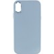 TPU чохол Bonbon Metal Style для Apple iPhone XS Max (6.5") Блакитний / Mist blue