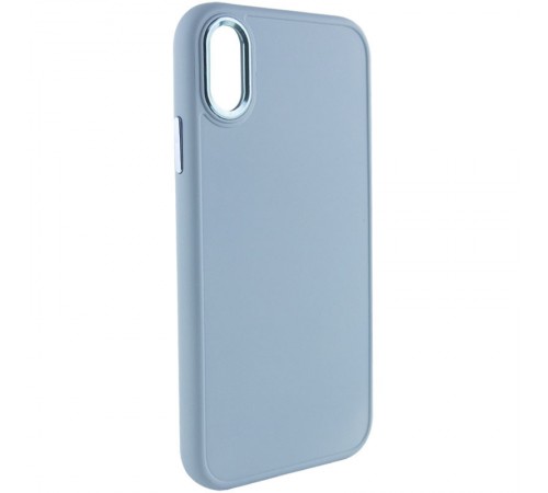 TPU чохол Bonbon Metal Style для Apple iPhone XS Max (6.5") Блакитний / Mist blue TPU чохол Bonbon Metal Style для Apple iPhone XS Max (6.5") Блакитний / Mist blue