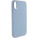 TPU чохол Bonbon Metal Style для Apple iPhone XS Max (6.5") Блакитний / Mist blue