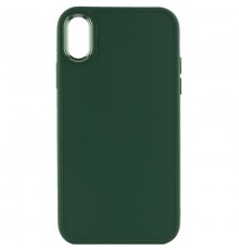 TPU чохол Bonbon Metal Style для Apple iPhone XS Max (6.5") Зелений / Army green
