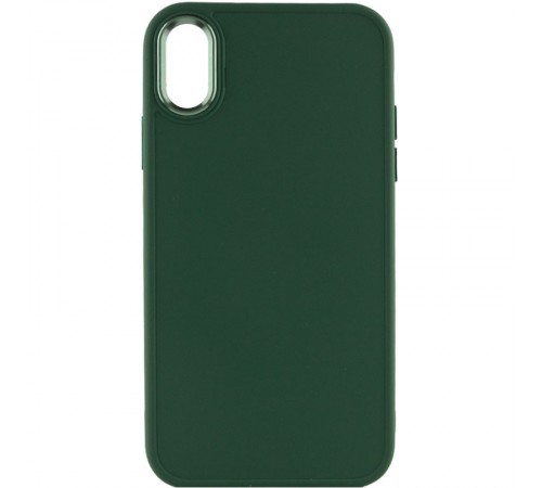 TPU чохол Bonbon Metal Style для Apple iPhone XS Max (6.5") Зелений / Army green TPU чохол Bonbon Metal Style для Apple iPhone XS Max (6.5") Зелений / Army green