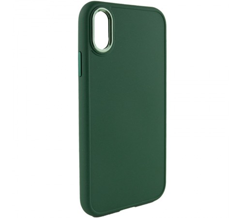 TPU чохол Bonbon Metal Style для Apple iPhone XS Max (6.5") Зелений / Army green TPU чохол Bonbon Metal Style для Apple iPhone XS Max (6.5") Зелений / Army green
