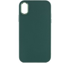 TPU чохол Bonbon Metal Style для Apple iPhone XS Max (6.5") Зелений / Pine green