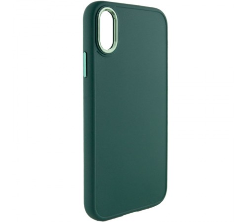 TPU чохол Bonbon Metal Style для Apple iPhone XS Max (6.5") Зелений / Pine green TPU чохол Bonbon Metal Style для Apple iPhone XS Max (6.5") Зелений / Pine green