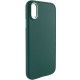 TPU чохол Bonbon Metal Style для Apple iPhone XS Max (6.5") Зелений / Pine green