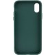 TPU чохол Bonbon Metal Style для Apple iPhone XS Max (6.5") Зелений / Pine green