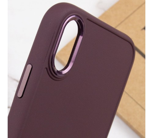TPU чохол Bonbon Metal Style для Apple iPhone XS Max (6.5") Червоний / Red Brown TPU чохол Bonbon Metal Style для Apple iPhone XS Max (6.5") Червоний / Red Brown