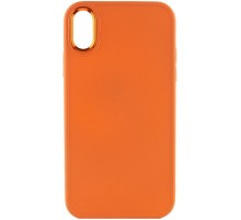 TPU чохол Bonbon Metal Style для Apple iPhone XS Max (6.5") Помаранчевий / Papaya