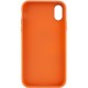 TPU чохол Bonbon Metal Style для Apple iPhone XS Max (6.5") Помаранчевий / Papaya