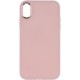 TPU чохол Bonbon Metal Style для Apple iPhone XS Max (6.5") Рожевий / Light pink