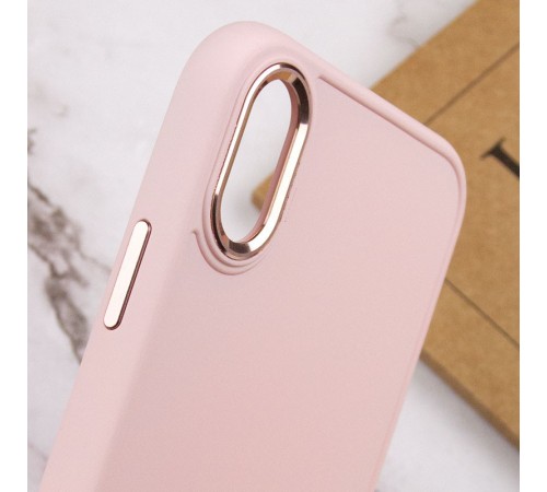 TPU чохол Bonbon Metal Style для Apple iPhone XS Max (6.5") Рожевий / Light pink TPU чохол Bonbon Metal Style для Apple iPhone XS Max (6.5") Рожевий / Light pink