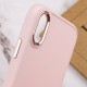 TPU чохол Bonbon Metal Style для Apple iPhone XS Max (6.5") Рожевий / Light pink
