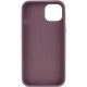 TPU чохол Bonbon Metal Style для Apple iPhone 11 (6.1") Бордовий / Plum