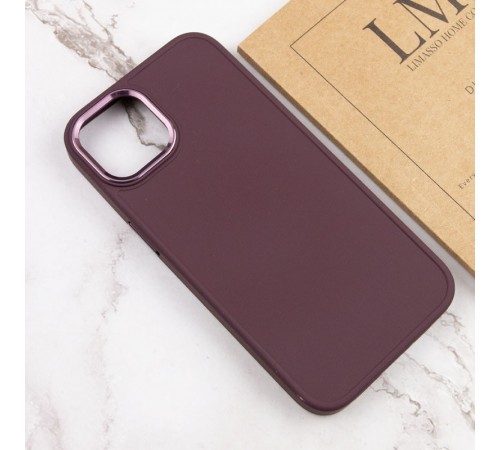TPU чохол Bonbon Metal Style для Apple iPhone 11 (6.1") Бордовий / Plum TPU чохол Bonbon Metal Style для Apple iPhone 11 (6.1") Бордовий / Plum