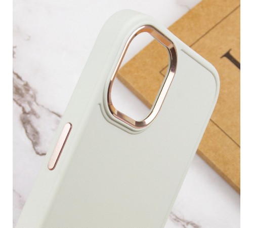TPU чохол Bonbon Metal Style для Apple iPhone 13 (6.1") Білий / White TPU чохол Bonbon Metal Style для Apple iPhone 13 (6.1") Білий / White