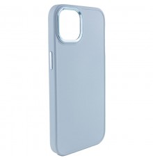 TPU чохол Bonbon Metal Style для Apple iPhone 13 (6.1") Блакитний / Mist blue