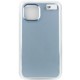 TPU чохол Bonbon Metal Style для Apple iPhone 13 (6.1") Блакитний / Mist blue