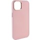 TPU чохол Bonbon Metal Style для Apple iPhone 13 (6.1") Рожевий / Light pink