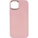 TPU чохол Bonbon Metal Style для Apple iPhone 13 (6.1") Рожевий / Light pink
