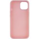 TPU чохол Bonbon Metal Style для Apple iPhone 13 (6.1") Рожевий / Light pink