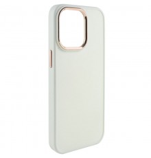 TPU чохол Bonbon Metal Style для Apple iPhone 13 Pro (6.1") Білий / White
