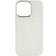 TPU чохол Bonbon Metal Style для Apple iPhone 13 Pro (6.1") Білий / White