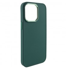 TPU чохол Bonbon Metal Style для Apple iPhone 13 Pro (6.1") Зелений / Pine green