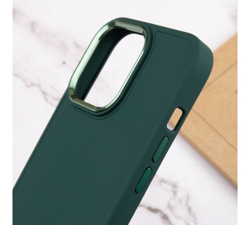 TPU чохол Bonbon Metal Style для Apple iPhone 13 Pro (6.1") Зелений / Pine green TPU чохол Bonbon Metal Style для Apple iPhone 13 Pro (6.1") Зелений / Pine green