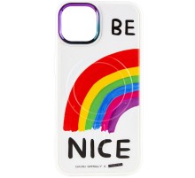 TPU+PC чохол Funny pictures with MagSafe для Apple iPhone 12 Pro Max (6.7") Be Nice