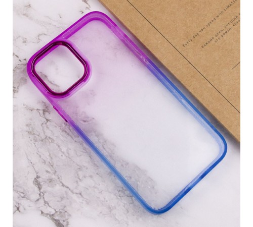 Чохол TPU+PC Fresh sip series для Apple iPhone 12 Pro Max (6.7") Синій / Фіолетовий Чохол TPU+PC Fresh sip series для Apple iPhone 12 Pro Max (6.7") Синій / Фіолетовий