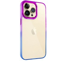 Чохол TPU+PC Fresh sip series для Apple iPhone 13 Pro Max (6.7") Синій / Фіолетовий