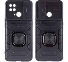 Ударостійкий чохол Camshield Flash Ring для Xiaomi Redmi 10C Чорний