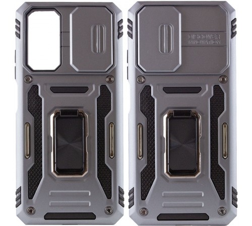 Ударостійкий чохол Camshield Army Ring для Xiaomi Redmi Note 11 (Global) / Note 11S / Note 12S Сірий / Gray