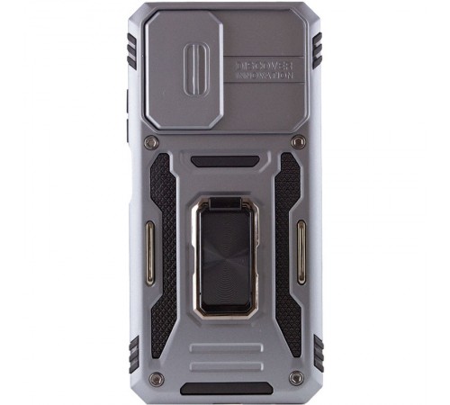 Ударостійкий чохол Camshield Army Ring для Xiaomi Redmi Note 11 (Global) / Note 11S / Note 12S Сірий / Gray
