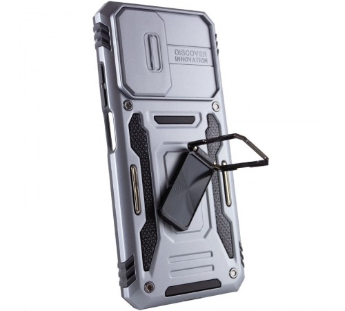 Ударостійкий чохол Camshield Army Ring для Xiaomi Redmi Note 11 (Global) / Note 11S / Note 12S Сірий / Gray