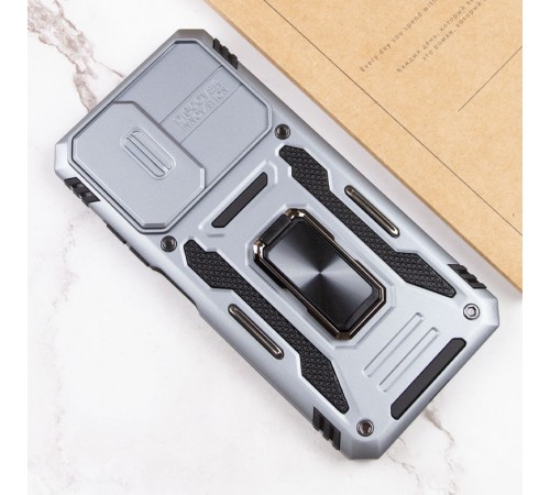 Ударостійкий чохол Camshield Army Ring для Xiaomi Redmi Note 11 (Global) / Note 11S / Note 12S Сірий / Gray