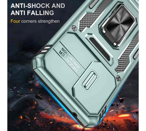Ударостійкий чохол Camshield Army Ring для Samsung Galaxy A33 5G Зелений / Light Green Ударостійкий чохол Camshield Army Ring для Samsung Galaxy A33 5G Зелений / Light Green